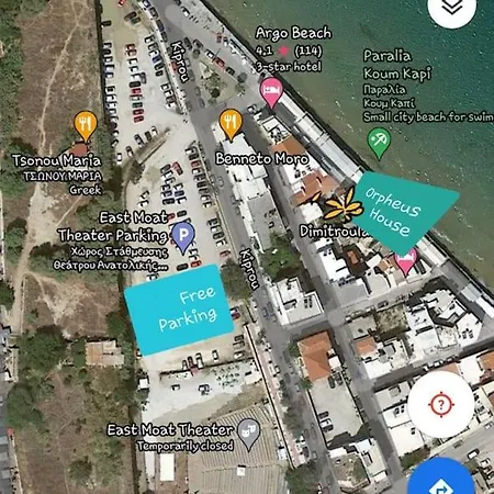 Orpheus House Beachfront 2bdr 公寓 干尼亞