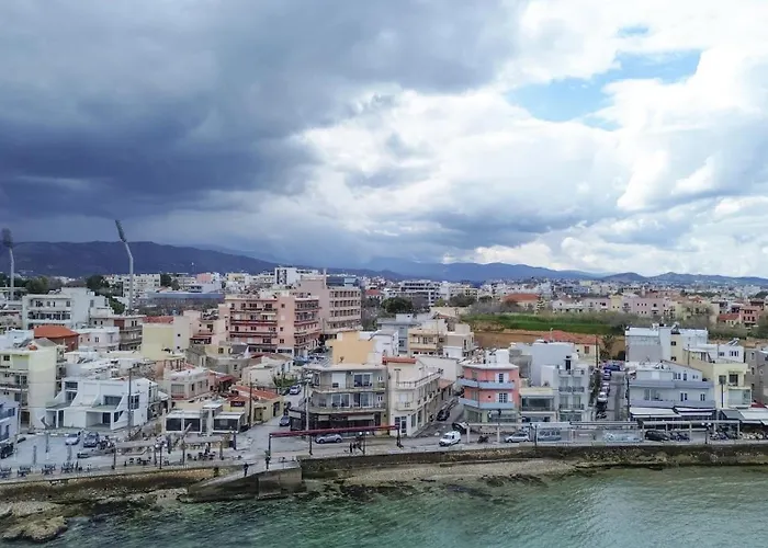 Orpheus House Beachfront 2br With Balcony & Sea View Walk To Old Town * Chania (Crete)