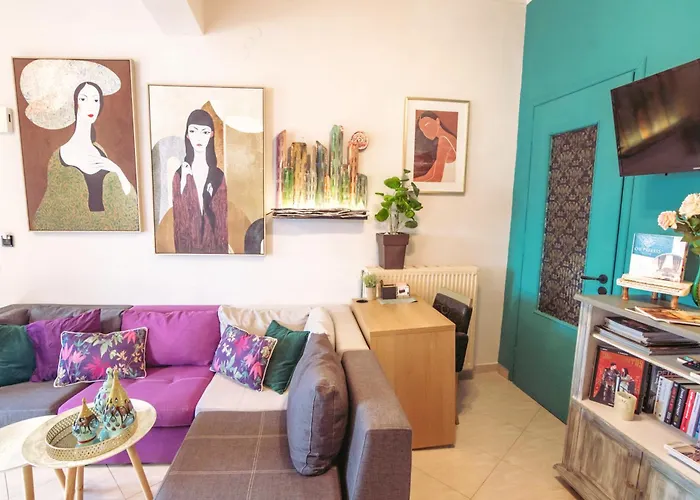 Apartament Orpheus House Beachfront 2br With Balcony & Sea View Walk To Old Town Chania (Crete)